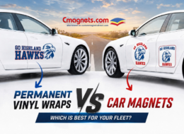 Car Magnets vs Permanent Vinyl Wraps for fleet vehicle branding and business advertising