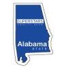 Custom Alabama Shaped Magnets 20 Mil