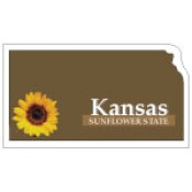 Custom Kansas Shaped Magnets 20 Mil
