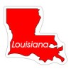 Custom Printed Louisiana Shaped Magnets 20 Mil