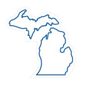 Custom Michigan Shaped Magnets 20 Mil