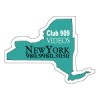 Custom Printed New York Shaped Magnets 20 Mil