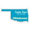 Custom Oklahoma Shaped Magnets 20 Mil