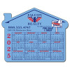 4.75x3.875 Customized House Shaped Magnets 20 Mil 
