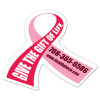 2.6875x2.25 Promotional Awareness Ribbon Shape Magnets 20 Mil