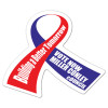 2.6875x2.25 Promotional Awareness Ribbon Shape Magnets 20 Mil