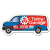 3.75x1.62 Custom Printed Van Shape Magnets 20 Mil