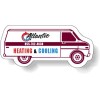 3.12x1.43 Custom Printed Van Shape Magnets 20 Mil