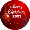 3 Inch Custom Circle Shaped Christmas Magnets - Outdoor & Car Magnets 30 Mil