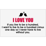 3x5 Custom Valentine's Day Quote Magnets 20 Mil Round Corners