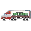 5x1.7 Custom Printed Semi Truck Shape Magnets 20 Mil