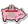 3.5x2.5 Custom Piggy Bank Shape Magnets 20 Mil