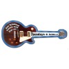 5x2.1 Custom Printed Electric Guitar Shape Magnets 20 Mil
