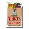 1.80x2.86 Custom Printed Grocery Bag Shape Magnets 20 Mil