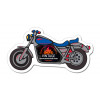 4.25x2.25 Custom Motorcycle Shaped Magnets 20 Mil