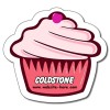 4.08x3.74 Custom Printed Cupcake Shape Magnets 20 Mil 