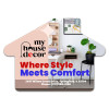 3.5x2.5 Customized House Shape Magnets 20 Mil 