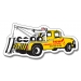 4.74x2.29 Custom Tow Truck Shape Magnets 20 Mil