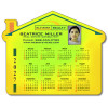 4.25x3.5 Custom House Shape Real Estate Calendar Magnets 20 Mil
