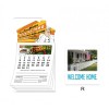 3.5x6.25 Custom House Shaped Calendar Magnets 25 Mil