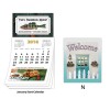 3.5x6.25 Custom Business Card Magnets with Tear Off Calendar