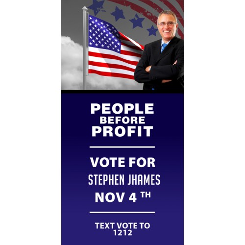 24x12 Custom Campaign Magnetic Car Signs Magnets - Outdoor & Car Magnets 30 Mil Round Corners