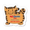 1.87X2 Custom Cat Shaped Magnets 40 Mil