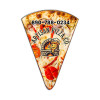 1.87x2.62 Custom Pizza Slice Shape Magnets 20 Mil