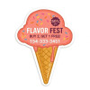 2.25x2.87 Custom Ice Cream Cone Shape Magnets 20 Mil