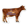 2.31x3 Custom Printed Cow Shaped Magnets 20 Mil