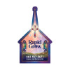 3.75x2.25 Personalized Church Shape Magnets 20 Mil