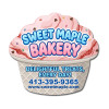 4.08x3.74 Custom Printed Cupcake Shape Magnets 20 Mil 