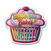 4.08x3.74 Custom Printed Cupcake Shape Magnets 20 Mil 