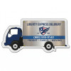 4.5x2.25 Custom Printed Delivery Truck Shape Magnets 20 Mil