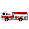 5.125x1.9 Custom Fire Truck Shape Magnets 20 Mil