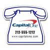 4.5x3.93 Custom Imprinted Big Phone Shaped Magnets - Outdoor & Car Magnets 40 Mil