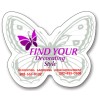 2.75x2.5 Custom Butterfly Shaped Magnets - Outdoor & Car Magnets 40 Mil
