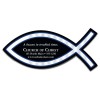 4.82x2.17 Promotional Christian Fish Shaped Indoor Magnets 40 Mil