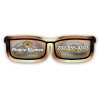 4.31x1.25 Custom Eyeglasses Shaped indoor Magnets 40 Mil