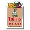 1.80x2.86 Custom Grocery Bag Shaped Indoor Magnets 40 Mil