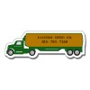 5x1.625 Customized Oil Truck Shaped Magnets - Outdoor & Car Magnets 40 Mil
