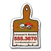 2.37x3.5 Personalized Paint Brush Shaped Indoor Magnets 40 Mil