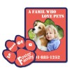 3.5x4.5 Customized Picture Frame Paw Print Punch Indoor Magnets 40 Mil