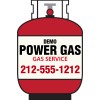 2.25x3.31 Customized Propane Bottle / Tank Shaped Indoor Magnets 40 Mil
