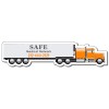6.625x1.58 Custom Tractor Trailer Big Rig Semi Truck Shaped Magnets - Outdoor & Car Magnets 40 Mil
