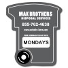 3.475x4 Promotional Trash Can Shaped Indoor Magnets 40 Mil