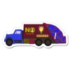 4.25x1.75 Custom Trash Truck Shaped Indoor Magnets 40 Mil