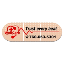 1.25x4 Bandage Shaped Business Card Outdoor Magnets - 30 Mil