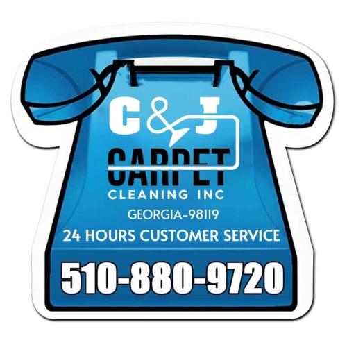 2.74x2.53 Telephone Shaped Business Card Indoor Magnets - 20 Mil