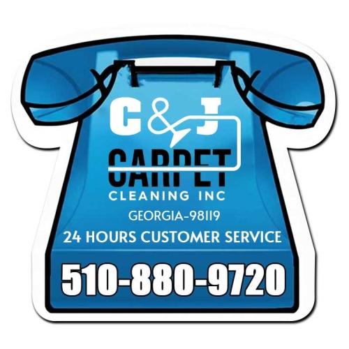 2.74x2.53 Telephone Shaped Business Card Indoor Magnets - 30 Mil
